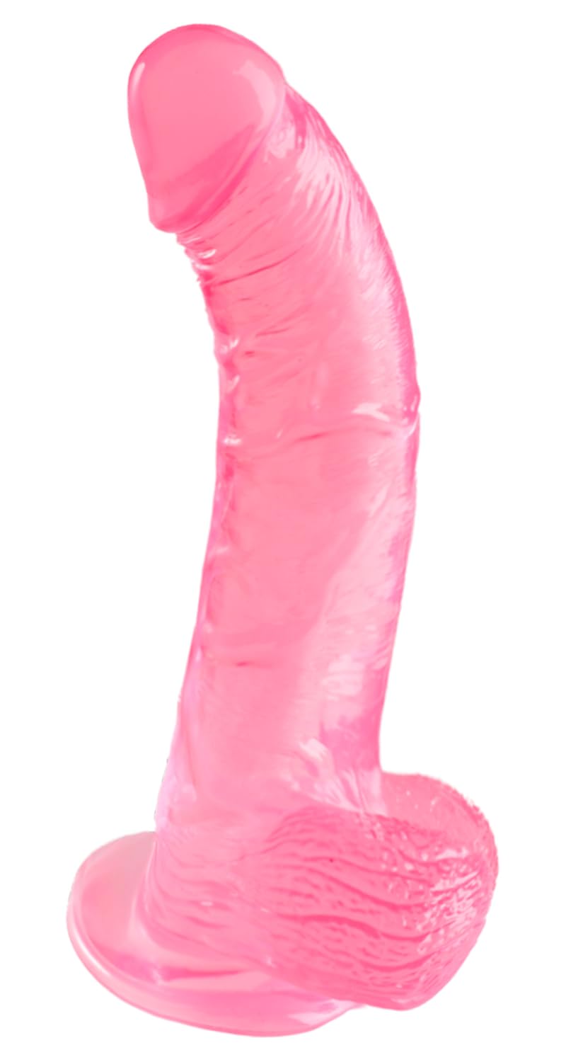 10 Inch Pink Dildo Big Dildos, Soft Realistic Huge Dildo with Strong Suction Cup for Hands-Free and Anal Play, Big G-spot Dildo Anal Sex Toys for Women and Couple
