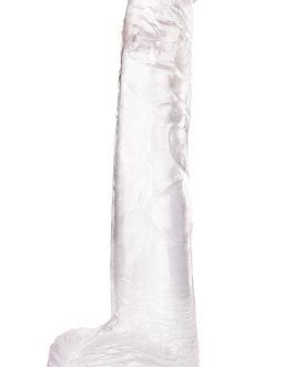 Big Dildo, 11.61 Inch Clear Dildos Lifelike Skin-Touching Feeling, Soft Dildo with Strong Suction Cup, Big Size G-spot Penis Sex Toys for Advanced Women and Men Players
