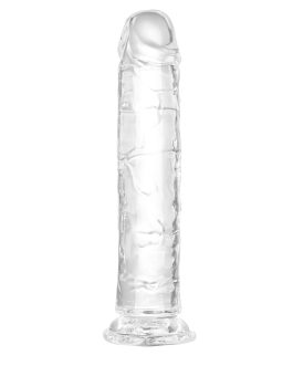 9.8 Inch Realistic Dildos, Big Lifelike Huge Penis with Strong Suction Cup for Hand-Free Play Vagina G-spot Anal Simulate, Clear Cock Adult Sexy Toy for Men Women Female Couples Masturbate