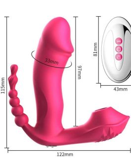 Newly Sitting and Riding Toys Adult Tools for Women 7 Powerful Modes Realistic Silicone Waterproof Slant Hole Charging Play Thrusting Games Flexible Sensory Toys for Couples, WA2604TA2908 (Red)