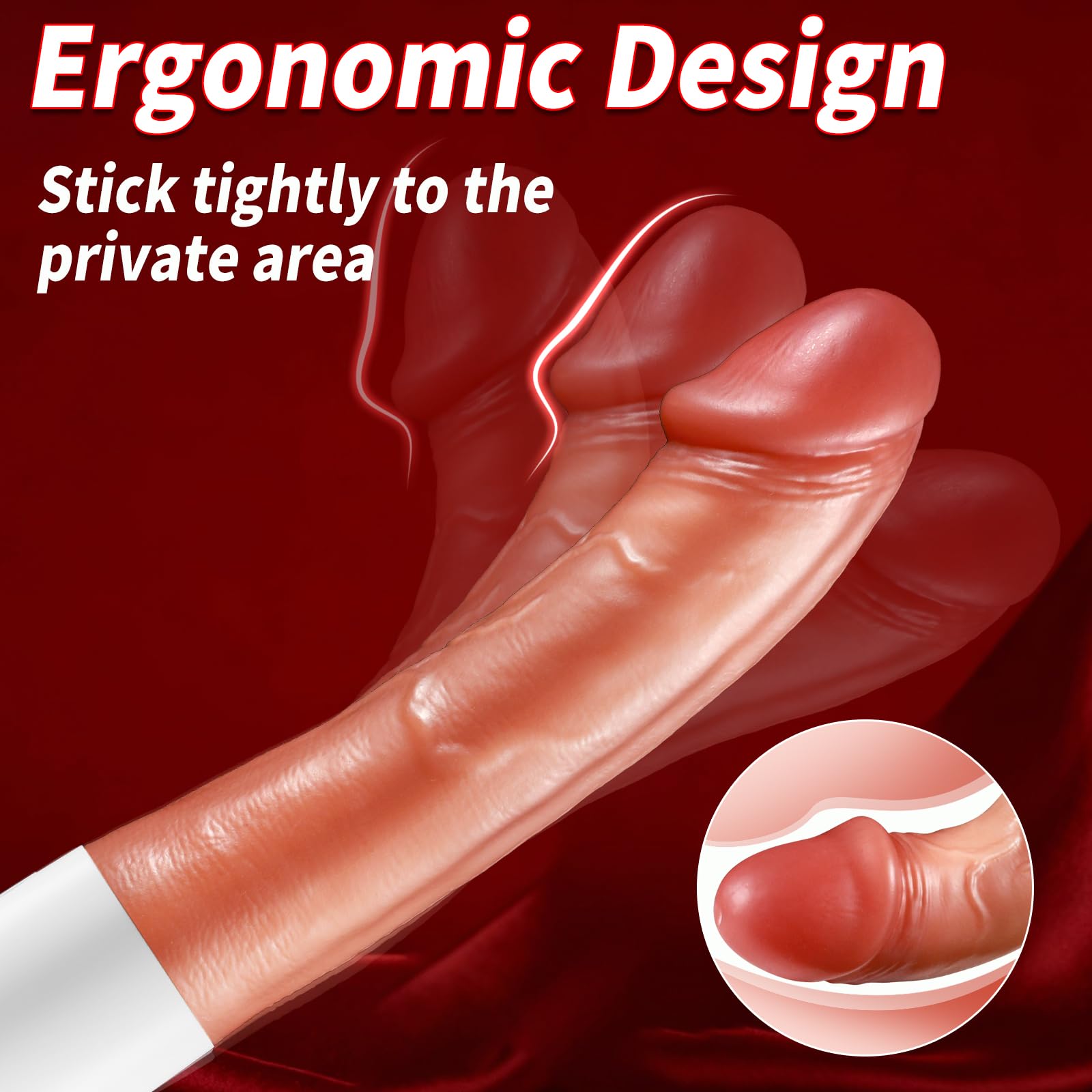 Realistic Vibrating Dildo, 8.4 Inch G Spot Vibrator, Skin Tone