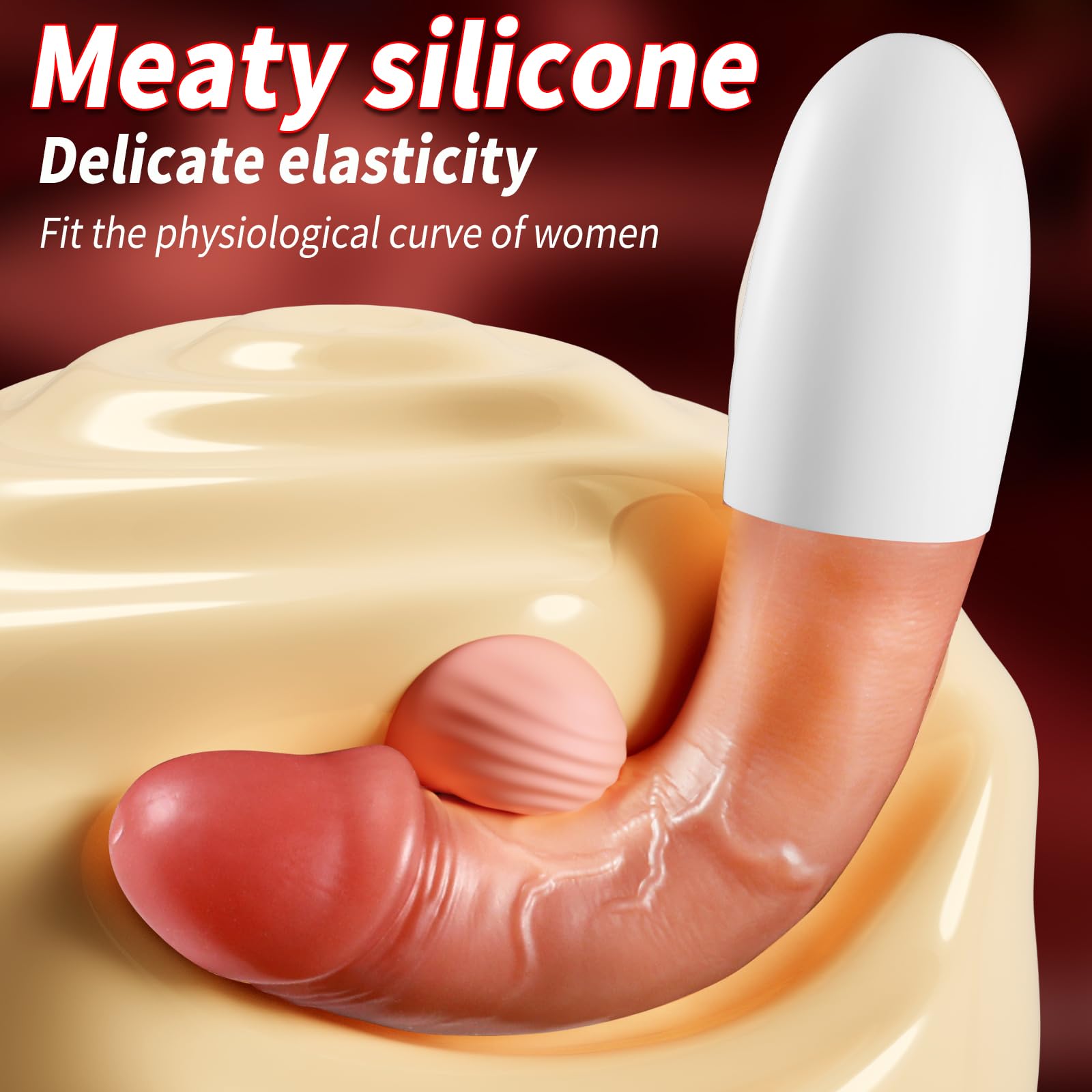 Realistic Vibrating Dildo, 8.4 Inch G Spot Vibrator, Skin Tone