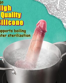 10.5” Realistic Movable Foreskin Big Dildo, 1.9” Diam Thick Huge Dildos for Anal G Spot Vaginal Stimulation, Silicone Suction Cup Dildo Adult Sex Toys Compatible with Strap On Harness