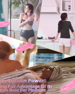 8.3 Inch Dildo,Soft Thick Dildo,Small Glans Pink Realistic Anal Big Dildo with Strong Suction Cup,Safe Material Men Penis Adult Sex Toy,Vagina Anal Stimulate G-Spot for Women or Beginner Sexual