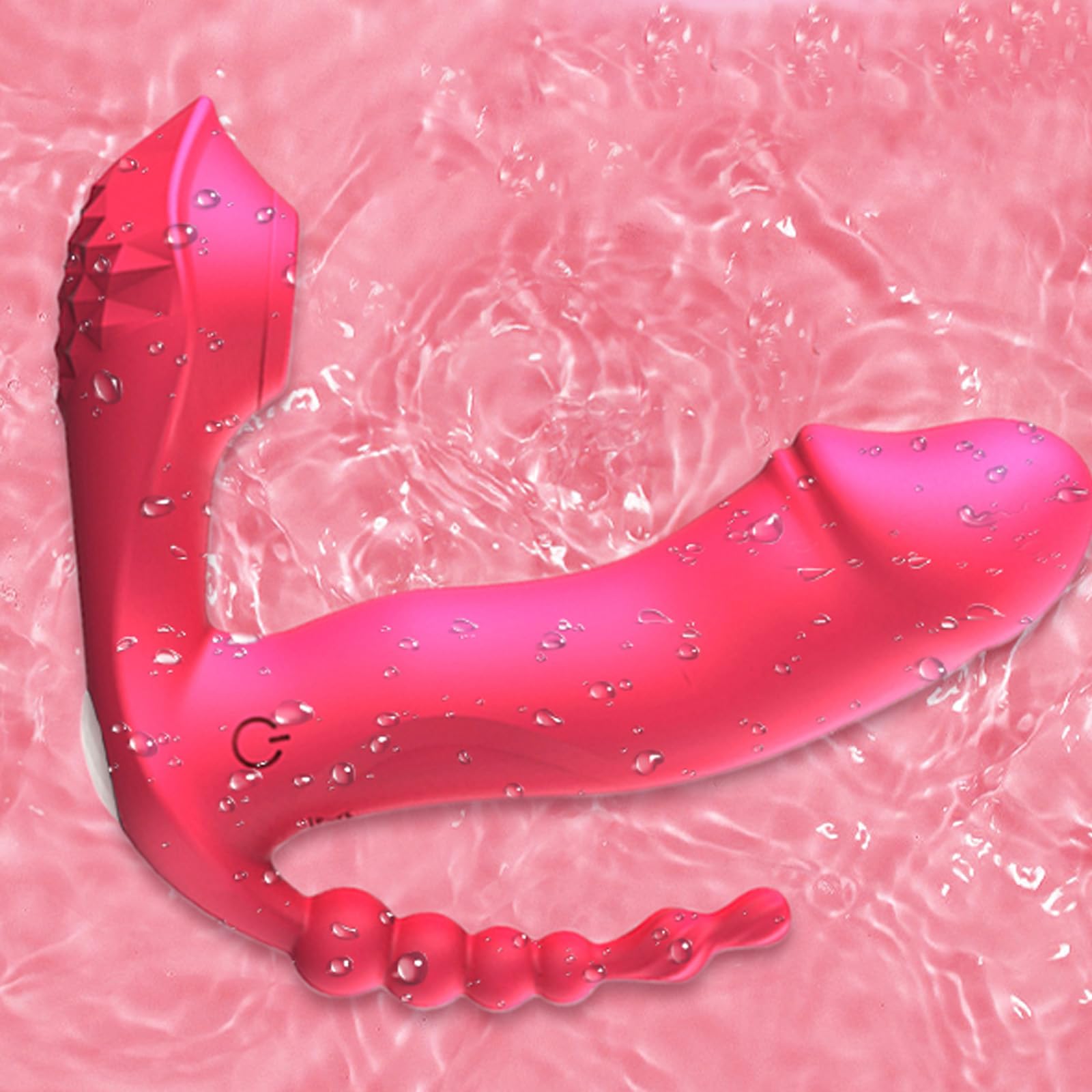 Newly Sitting and Riding Toys Adult Tools for Women 7 Powerful Modes Realistic Silicone Waterproof Slant Hole Charging Play Thrusting Games Flexible Sensory Toys for Couples, WA2604TA2908 (Red)