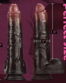 10 Inch Big Black Realistic Dildo, Huge Thick Silicone Dildo with Strong Suction Cup for Hands-Free and Anal Play, Lifelike BBC Dildos Stay Erect, Adult Sex Toys for Women Men Couples