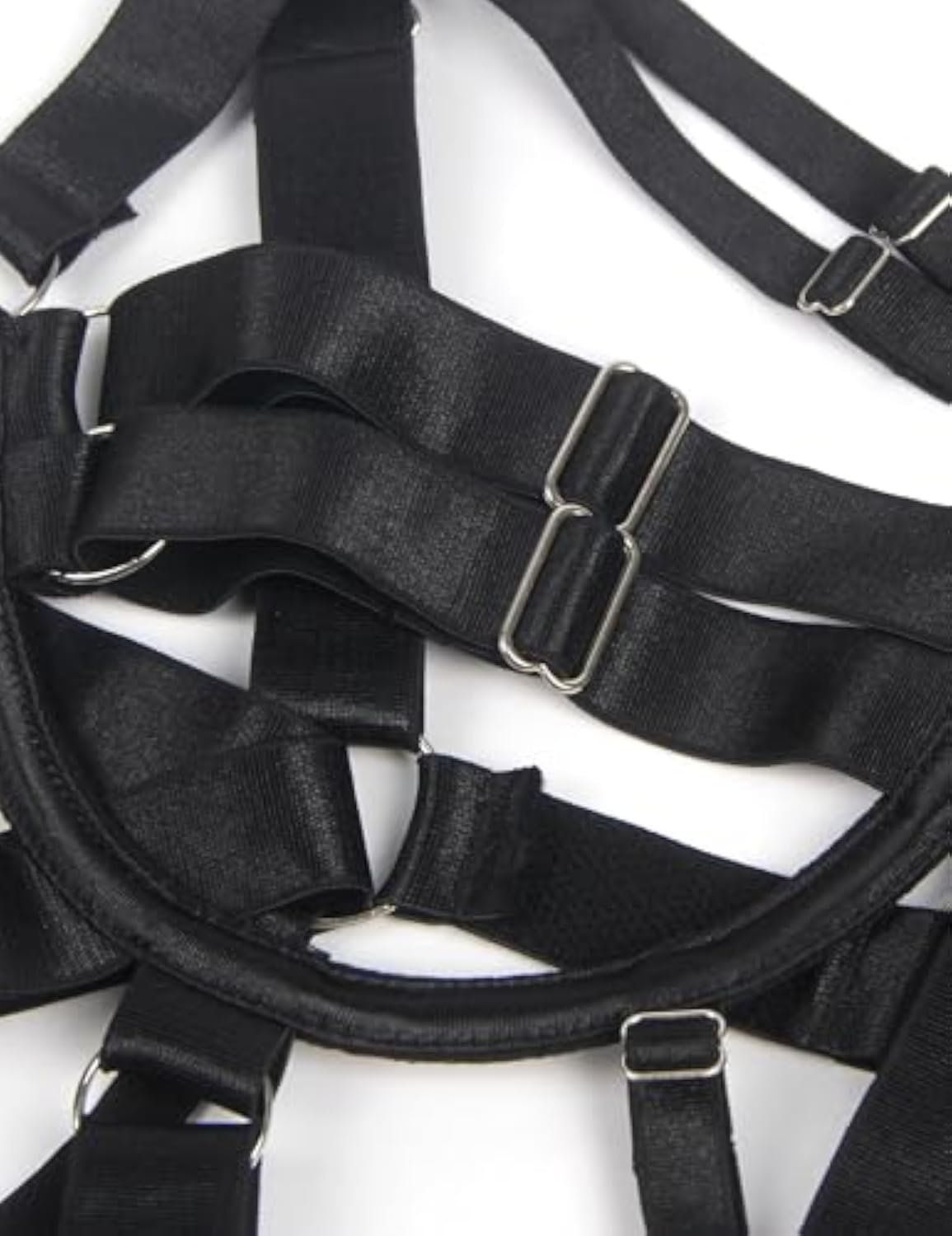 Womens Strappy Lingerie Sexy Black Bondage Bodysuit Teddy Naughty Strappy Cross Lingerie for Women