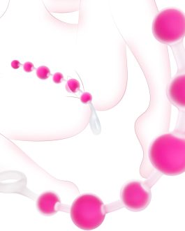 Anal Beads Butt Plug Sex Toys, IMOTANI Flexible Silicone Butt Plug Prostate Massager Anal Toys with 6 Beads, Adult Toys Anal Trainer with Pull Ring Design, Sex Toy for Men Women Couples