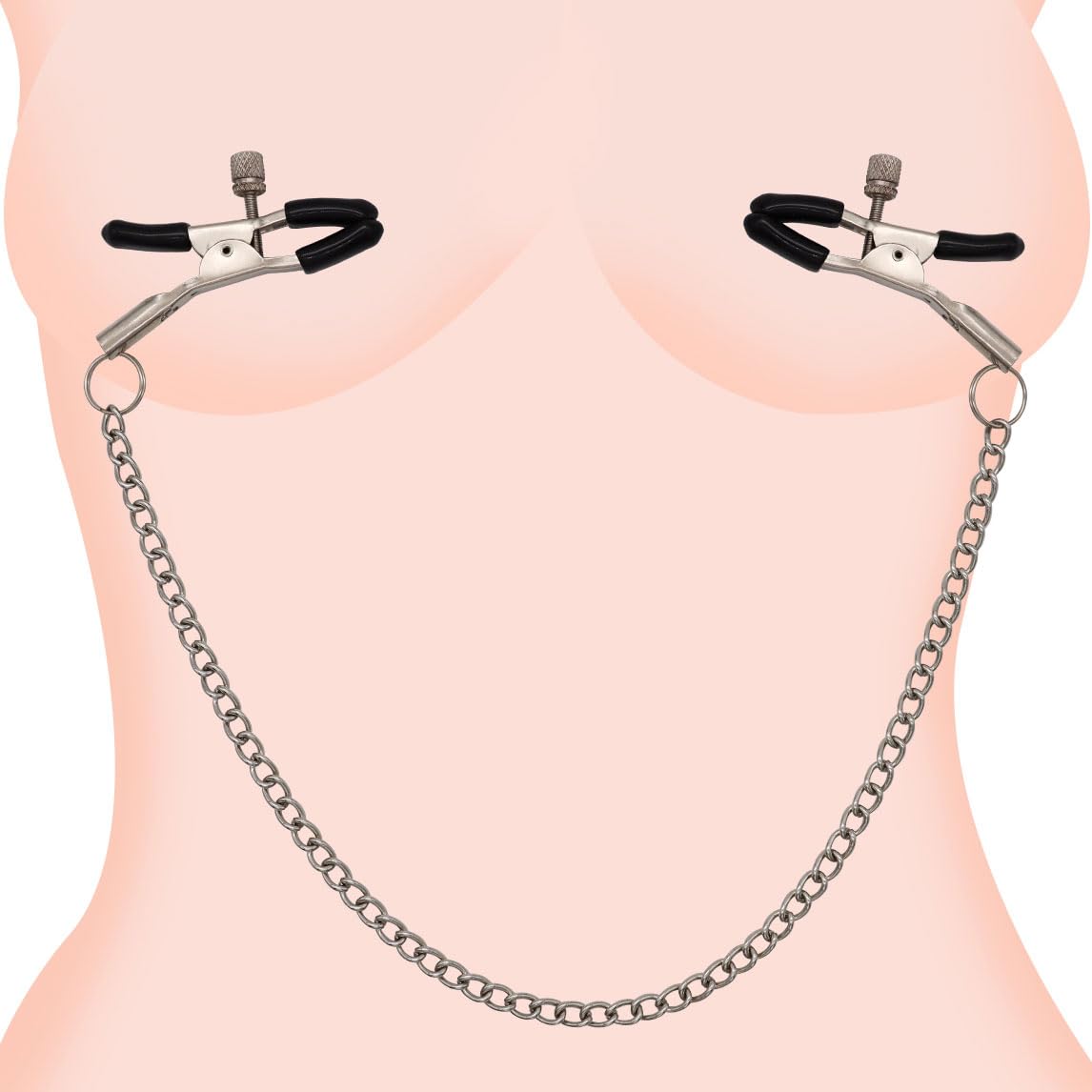Nipple Clamps BDSM Bondage Couples Sex Toys, Nipple Toys Adjustable Clips for Adult Play, Bondage Gear & Accessories BDSM Kit Sex Restraints for Women & Men, Erotic Sexual Stimulation Device/Tools