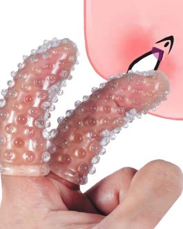 2Pcs Adult Finger Vibrator Accessories, Finger Sleeve Finger Cots Finger Condoms Vagina Clitoral Nipple G-Spot Stimulator Anal Sex Toys for Adults Women Men Couples