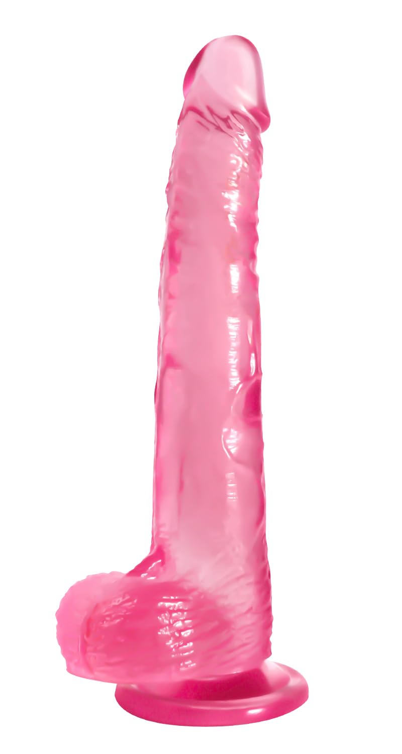 Big Dildo, 11.61 Inch Thick Dildos Lifelike Skin-Touching Feeling, Soft Pink Dildo with Strong Suction Cup, Big Size G-spot Penis Sex Toys for Advanced Women and Men Players