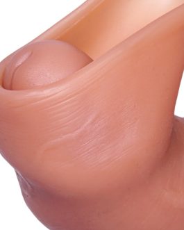 8 inch Realistic Foreskin Dildo, Big Silicone Uncut Dildo with Balls and Veins, with Suction Cup,Cute Dildos for Beginners, Prostate G-spot Stimulator, Vaginal Small Anal Dildos