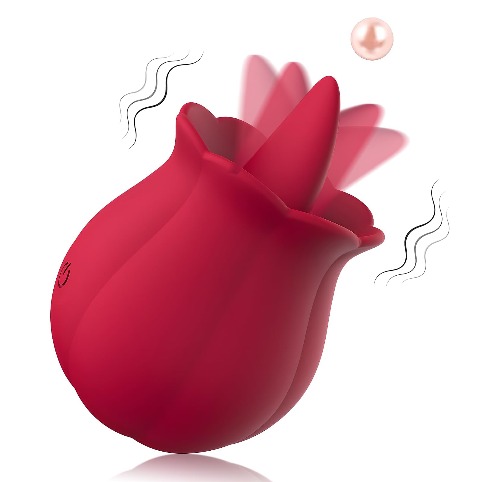 Clitoral Rose Sex Toys Vibrator Stimulator for Women, Licking Tongue Vibrating Rose Adult Toys with 10 Modes Vibration, for Couples Female Anal Clitoris Nipple Ears for Her