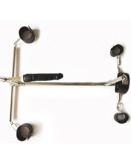 Heavy Sex Machine Duty Stainless Steel Bar Spreader with Dildo Hand Foot Collar Bondage Toture Rack Frame Handcuffs BDSM Tie Set