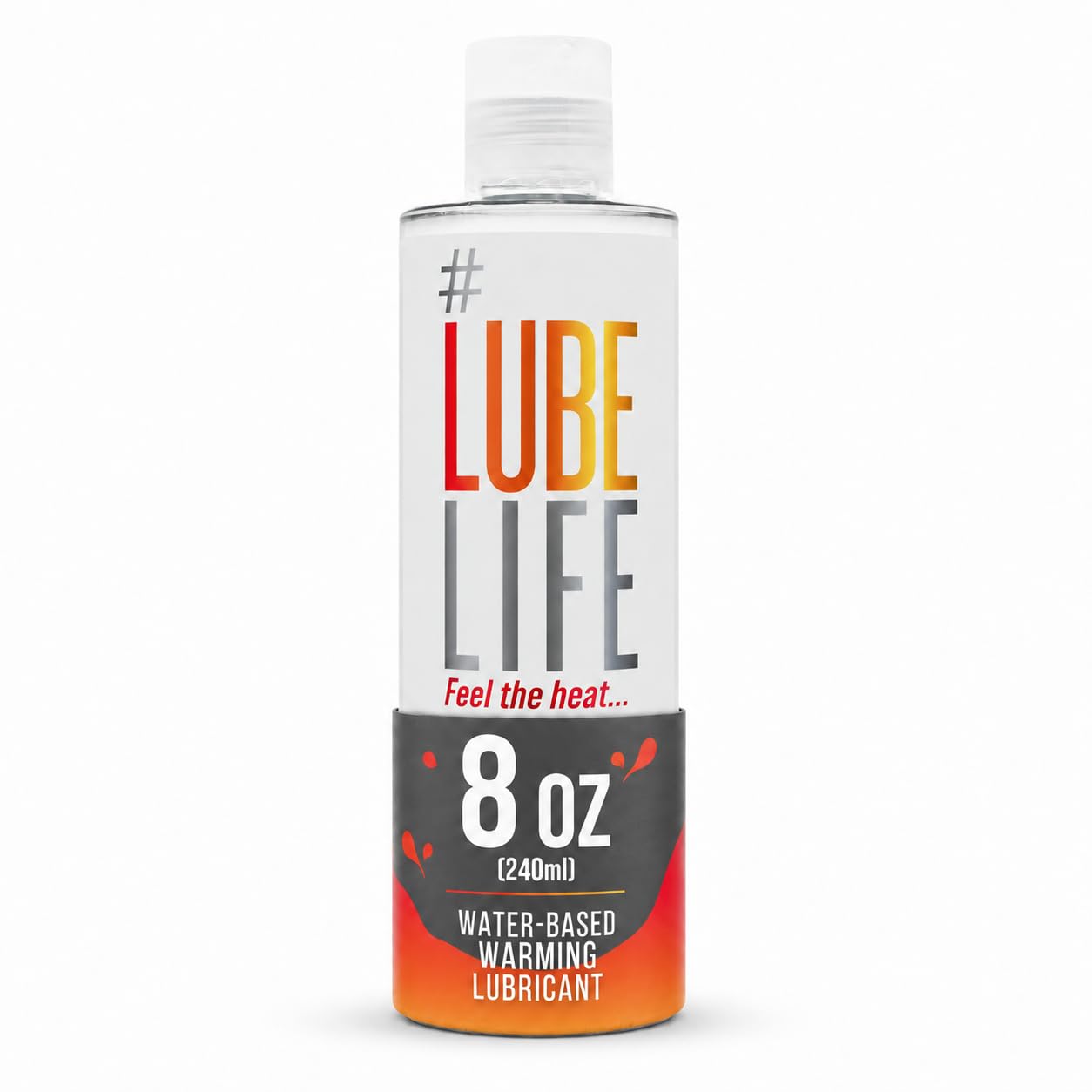 LUBELIFE Water-Based Warming Lubricant, Warm Invigorating Heating Sensation, Lube for Men, Women and Couples, 8 Fl Oz
