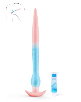 Anal Toys Anal Dildo Long Dildo,11.4 inch Fantasy Dildos for Prostate Massager & Anal Training,Luminous Monster Dildos with Knot, Silicone Thin Dildo Adult Sex Toys & Games for Women Men Beginner