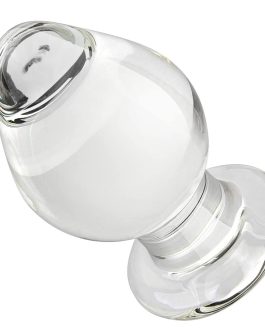 FST Large Anal Plug Crystal Mushroom Shape Butt Plug Glass Massage Bum Plug Sex Toys for Women Men Masturbation Transparent