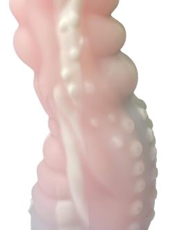 7.28 in Dragon Dildo,Realistic Monster with Strong Suction Cup,Liquid Silicone Dog Knot Dildo,Soft Anal Dildo for Women Men, Beginner & Couples Anal Vaginal Sexy Play(Pink)