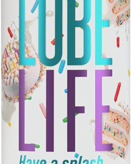 LUBELIFE Water-Based Birthday Cake Flavored Lubricant, Personal Lube for Men, Women and Couples, Made Without Added Sugar, 8 Fl Oz