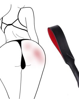 Spanking Paddle, BDSM Sexual Abuse Double Hand Clap Porn Whip for Adult Couples Games, Artificial Leather Sex Toy Suitable for Role Play Bed Bondage Sex Play