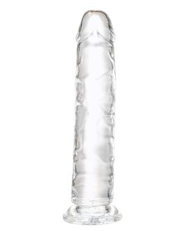 Realistic Dildo 7.1 inch, Clear Dildo with Strong Suction Cup for Hands-Free Play, Soft Material Adult Sex Toys for Beginner and Couple
