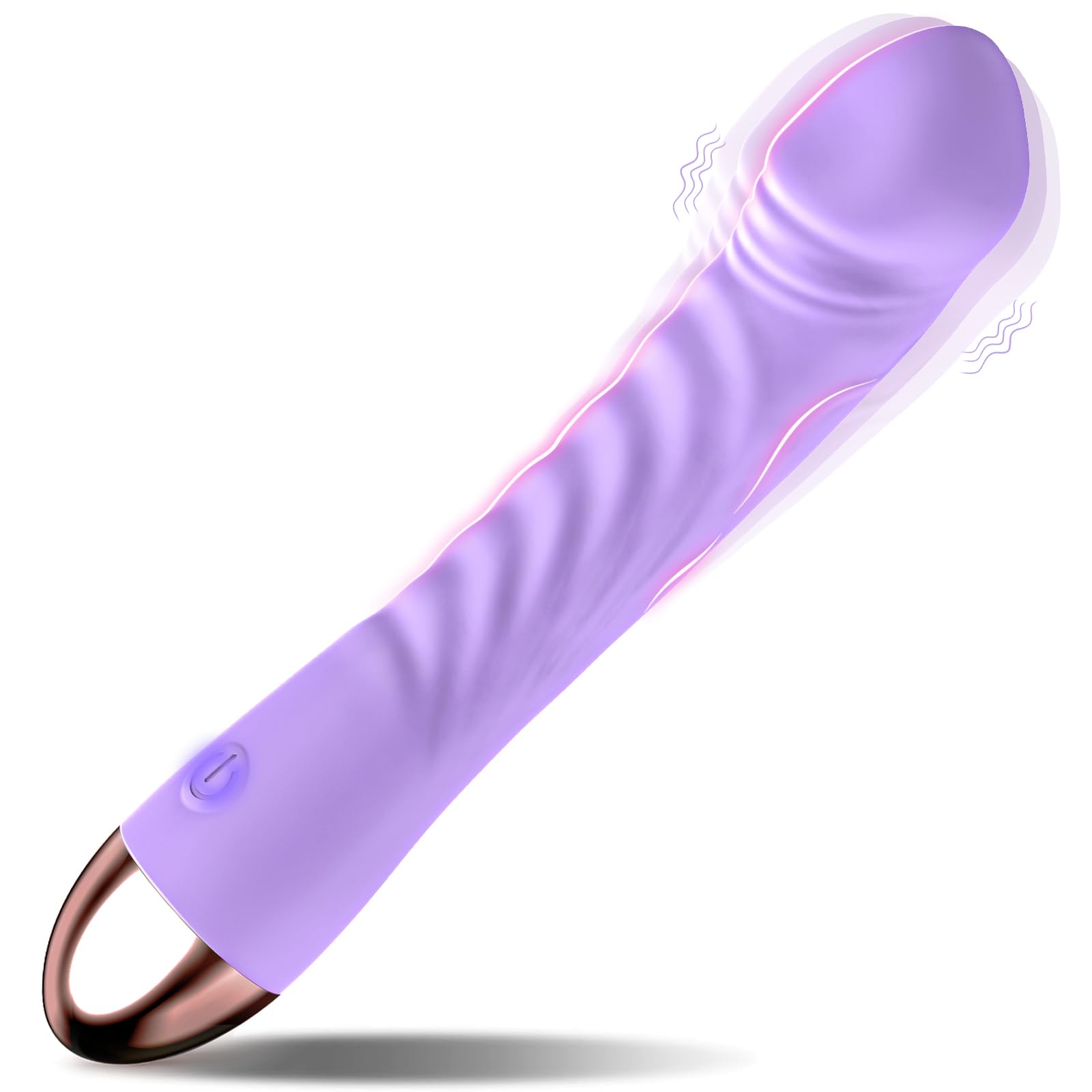 Vibrator Sex Toys for Women, Erncuuc Realistic Dildo Adult Toys with 10 Vibration Modes, USB Rechargeable | IPX7 Waterproof | Quiet G-Spot & Clitoral Silicone Dildos Vibrators for Couples, Purple