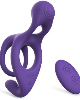 Tracy’s Dog Vibrating Cock Ring for Men – Couples Vibrator for Clitoral, Penis & Testicle Stimulation, Remote Control Adult Sex Toys for Partner Play, Waterproof Male Sex Toy with 10 Vibration Modes