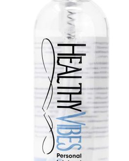 Healthy Vibes Water Based Hand Pump Lube 16 oz Long Lasting Easy Clean Sexual Privacy Gel Lubricant Compatible Latex Silicone Sex Toys Couples Men Women Anal Ease Solo Life Personal Lubrification Play