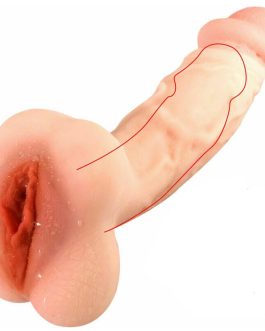 7.87 Inches Realistic Dildo Male Masturbators with Pocket Pussy Vigina,Soft TPE Penis Sleeve Extender,Penis Pump Enlarger Prolong,Adult Sex Love Toy Stroker for Men Women Couples