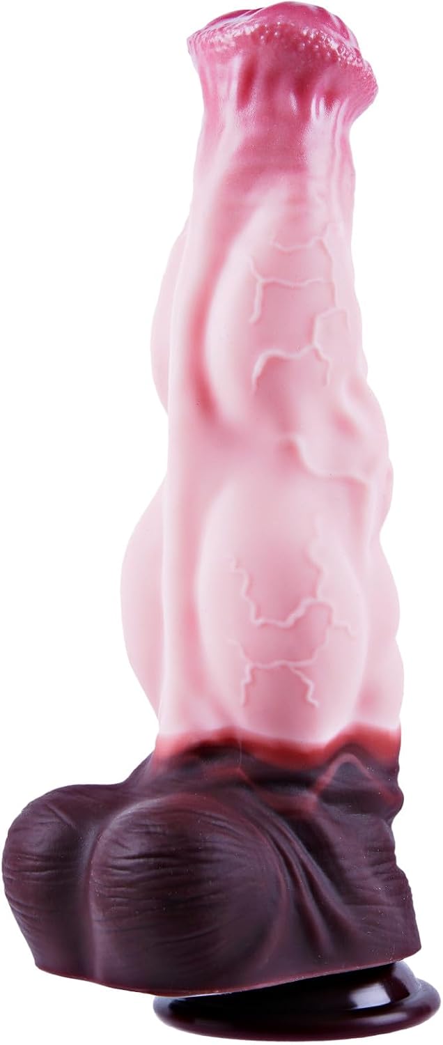 Huge Knotted Horse Dildo 11.4 ", Silicone Fantasy Thick Dildo, XL G-Spot Large Realistic Monster Penis with Suction Cup,Ultra-Wide Giant Canine Knot Long Anal Butt Plug,Women Couples Gay Toys