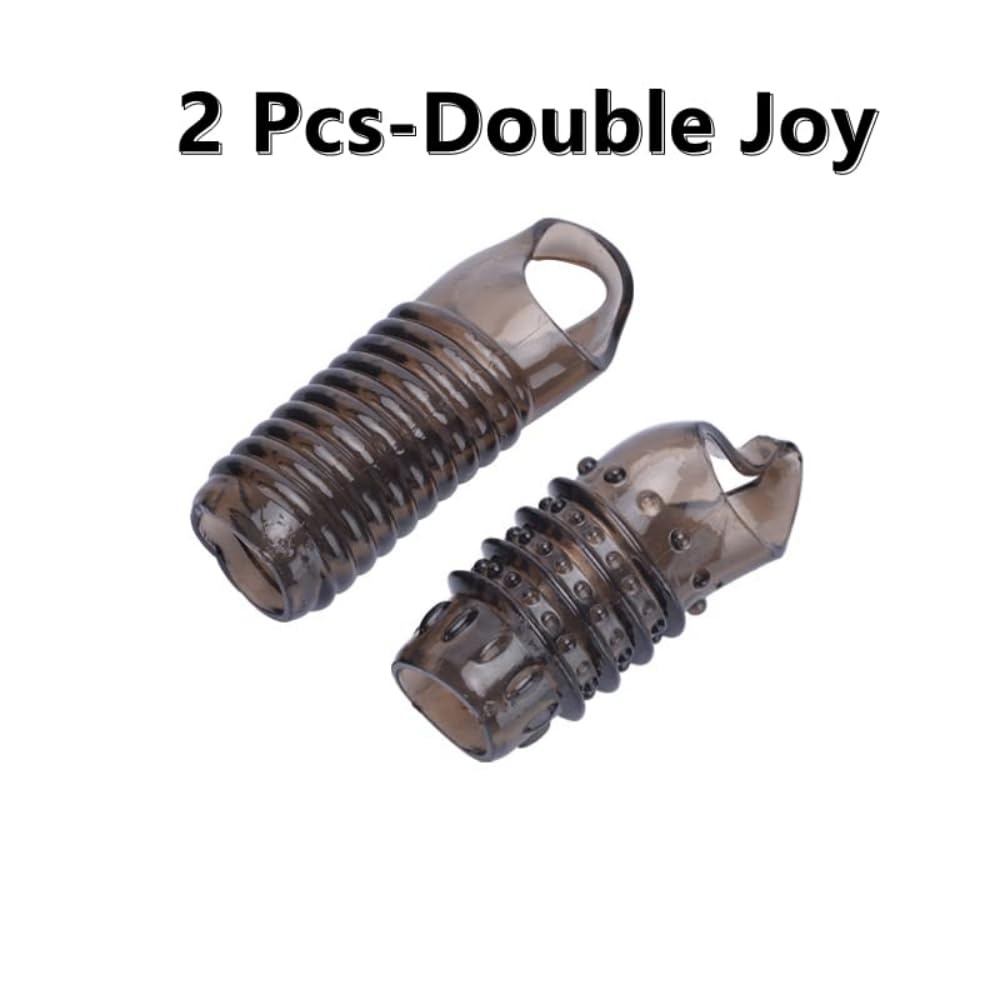 2 Pcs Sex Toys Penis Sleeve Cock Sleeve, Cock Ring Male Sex Toys for Men Penis Extender, Penis Ring Knot Dildo Girth Enhancer Sleeve Adult Toys for Men Couples Juguetes Sexuales