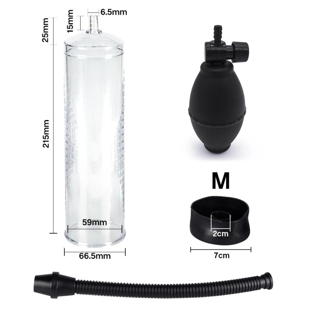 Penis Pump Sex Toys for Men Penis Extender Adult Sex Toys Vacuum Pump, Extend Cock Pump Male Masturbator, Manual Penis Enlarger Toys4mens with Cock Ring Stroker, Male Sex Machine Dick Enlarger