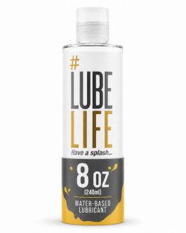 LUBELIFE Water-Based Lube – Personal Lubricant for Men, Women & Couples, Travel Size, Non-Staining, Easy Clean-Up, Toy-Safe, 8 Fl Oz