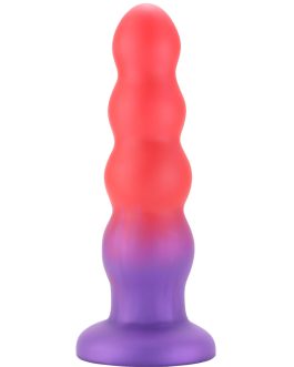 6.3” Silicone Anal Butt Plug,Soft Anal Beads Anal Trainer Dildo,Anus Dilator Masturbator Adult Sex Toys with Strong Suction Cup for Hands-Free Play,Female G-spot Stimulator & Male Prostate Massager