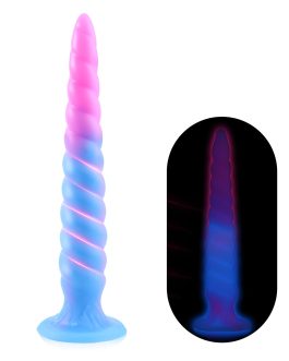 Anal Sex Toys Monster Dildo – 9.4″ Long Butt Plug, Anal Toy for G-spot and Prostate Massager, Anal Plug with Strong Suction Cup, Luminous Fantasy Dildo for Men and Women