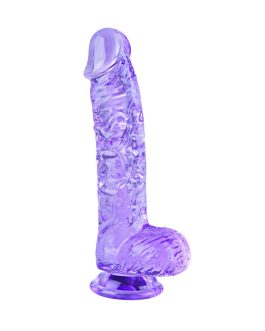 Small Realistic Purple 6.4-Inch Cute Dildo with Suction Cup, Thin Dildo with Egg, Adult Sexual Toy for Vaginal G-spot and Anal Pleasure, Suitable for Beginner Female/Male/Homosexual Users
