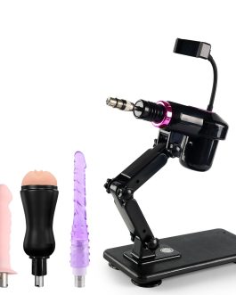 Jynkry Mini Sex Machine Automatic Thrusting Dildo Machine, Compact Love Machine with 2 Dildos & Masturbator Cup, 360° Multi-Angle Adjustable Stand & 3XLR Connector, Adult Toys for Men Women