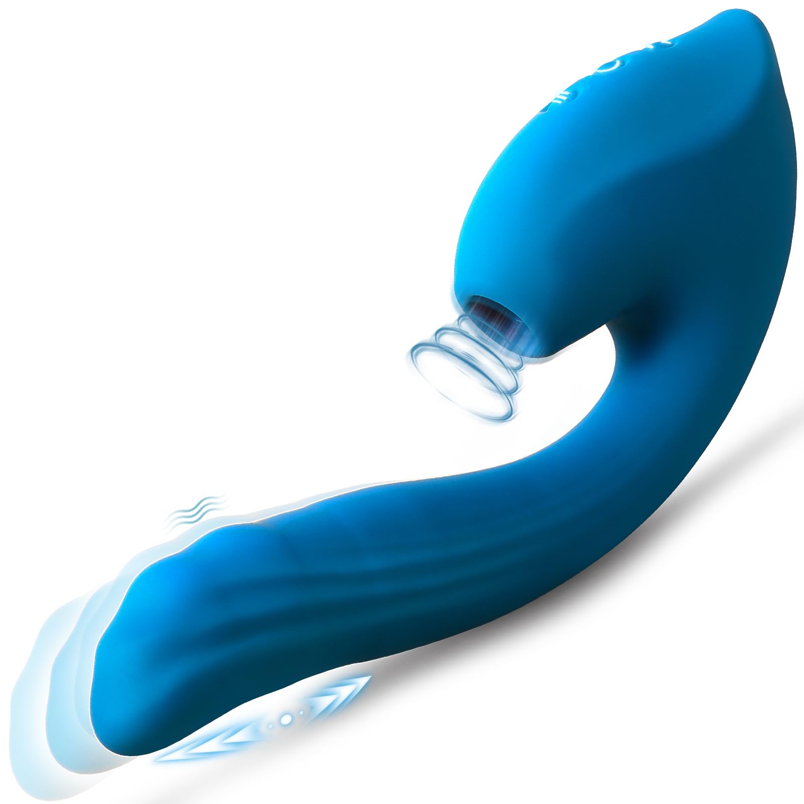 All-in-One Vibrator Adult Sex Toys, Rabbit Vibrator Style - Soft Liquid Silicone Dildo with 10 Suction, 10 Vibration & 7 Thrusting Modes, Full-Body Stimulation Pleasure Tool for Women Men Couples
