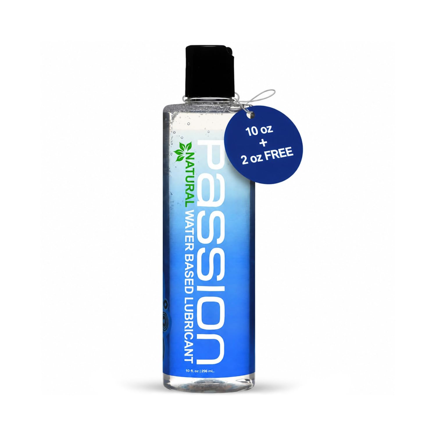Passion Natural Water-Based Personal Lubricant, for Men & Women - 10 Fl Oz