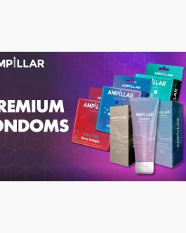 AMPILLAR Condoms Ultra Thin XL Gold, Extra Large Natural Feel Smooth Lubricated Condoms – 12 Count