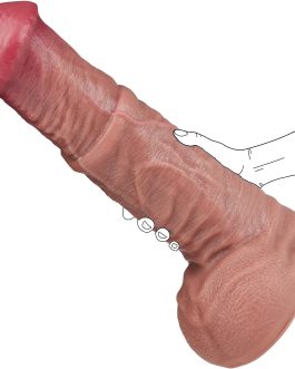 14.6 Inch Huge Thick Black Horse Dildo – 3.3” Diameter Big Monster Fantasy Dildo, Realistic Silicone Long Massive Giant Dildos for Clitoral Vagina and Anal Stimulation, Adult Sex Toys for Men, Women