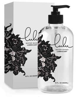 Lulu Natural Water Based Lube Personal Liquid Lubricant for Couples 16oz