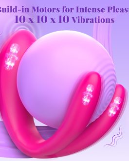 Wearable Remote Control Vibrator – BIG SHOCKED Adult Sex Toys for Women Couples Female Sex Toy G Spot Vibrators Clitoral Penis Vibrator with 10 Powerful Vibrating Double-Ended Dildos Vibrating Panties