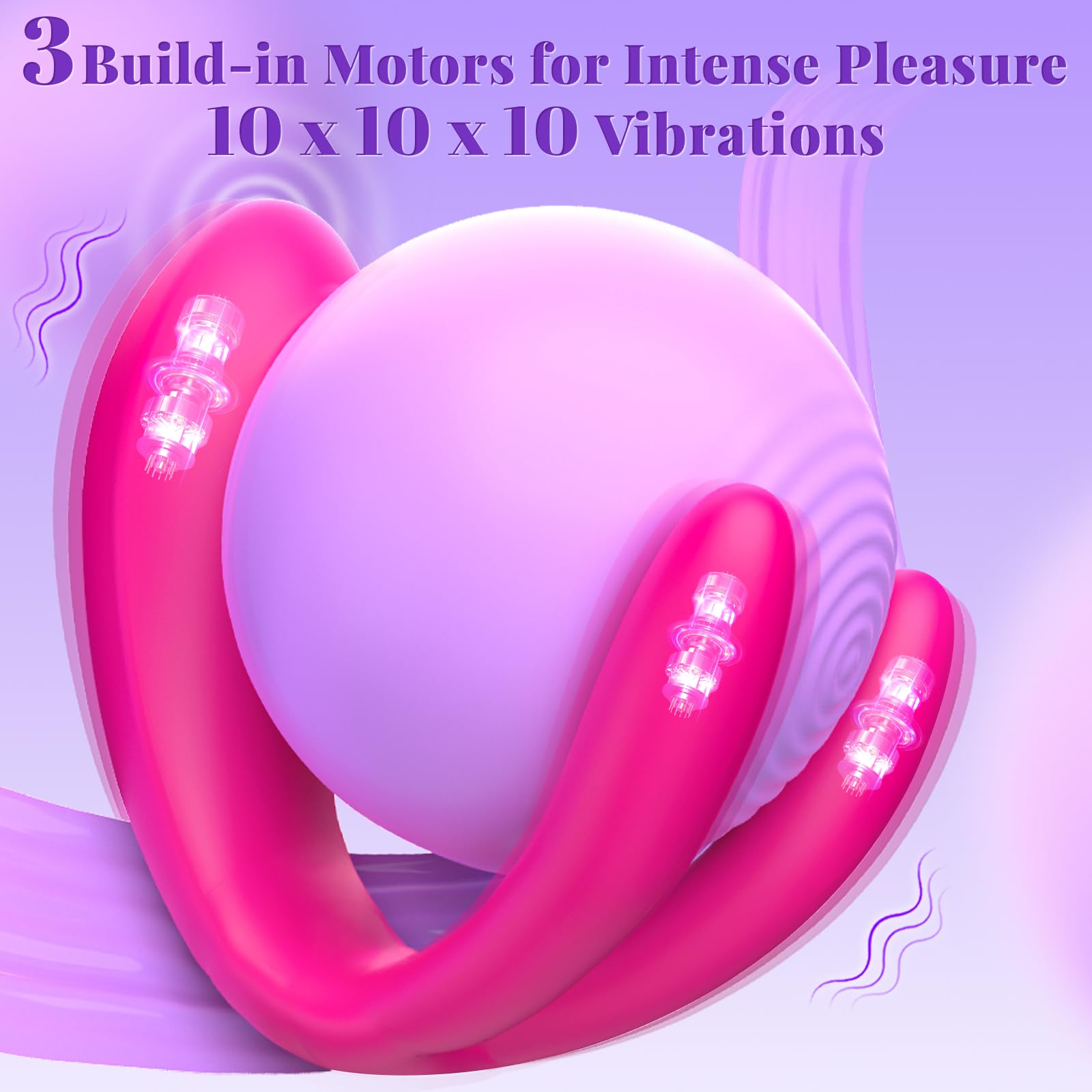 Wearable Remote Control Vibrator - BIG SHOCKED Adult Sex Toys for Women Couples Female Sex Toy G Spot Vibrators Clitoral Penis Vibrator with 10 Powerful Vibrating Double-Ended Dildos Vibrating Panties