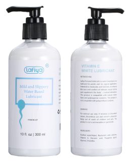 Water Based Lubricant, Vitamin E Creamy White Lube for Vaginal and Anal Sex, Long Lasting Non Sticky Slippery Personal Lubricant Moisturizer for Women Men Massage 10 oz