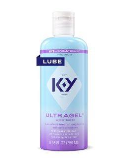 K-Y Ultragel Water Based Lube, Non-Greasy Water Based Personal Lubricant, pH Friendly Lube, Condom Friendly Personal Lube, 8.45 Fl Oz