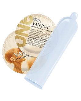 ONE® Condoms Vanish Hyperthin | Ultra Thin Latex Condoms 100 Pack