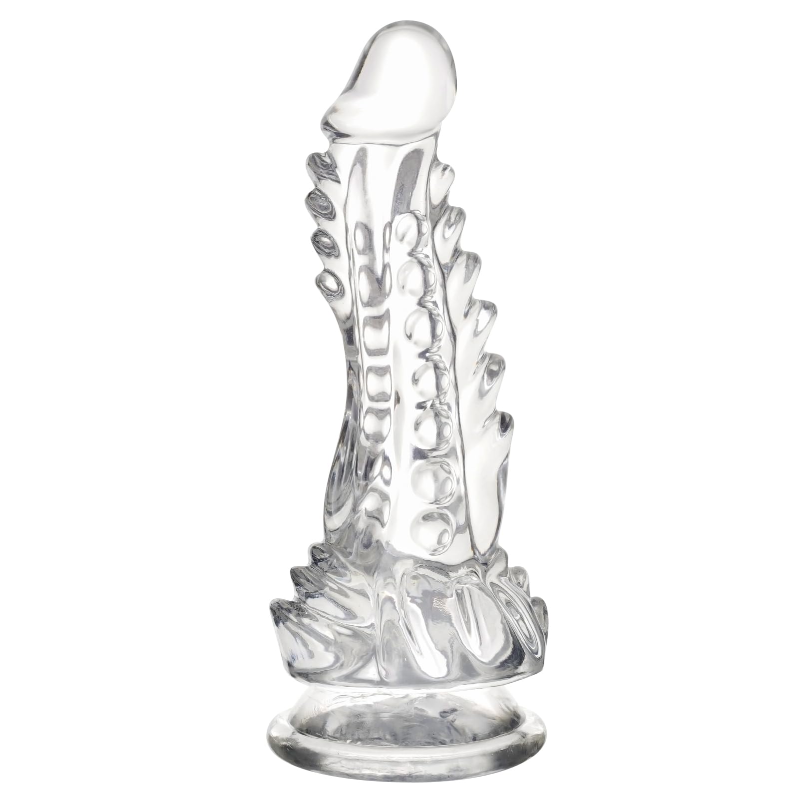 Wdrssfys Dragon Dildo,6.7 Inch Clear Dildo with Suction Cup for Hand-Free Play,Fantasy Dildo Adult Toys for Beginner Women and Couple