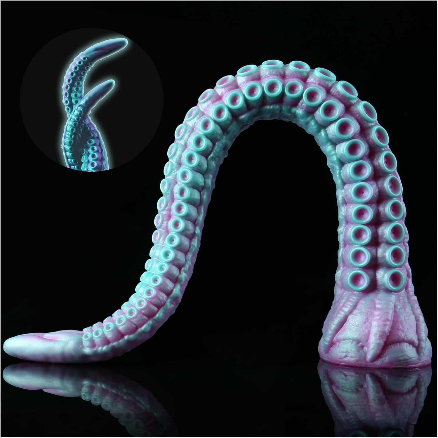 Monster Tentacle Dildo Anal Toys - 17" Fantasy Long Anal Dildos with Strong Suction Cup, Silicone Huge Butt Plug Creature Toy for Women & Couples