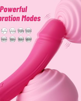 IRKEAC Dildo Vibrator Adult Sex Toys for Woman, G Spot Vibrator with 10 Powerful Vibrating Modes, Realistic Silicone Dildos G Spot Clitoral Nipple Stimulator Sex Toy for Woman